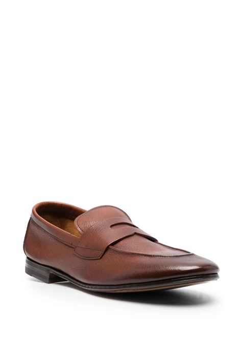 Brown grained leather loafers Henderson baracco - men HENDERSON BARACCO | CAPRIC1TSCNLL